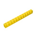 Technic Brick 1 x 12 [11 Holes] #3895 - 24-Yellow