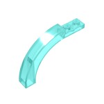 Brick Arch 1 x 6 x 3 1/3 Curved Top #15967 - 42-Trans-Light Blue