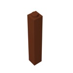 Brick 1 x 1 x 5 #2453 - 192-Reddish Brown