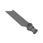 Technic Rotor Blade Small with Axle and Pin Connector End #99012 - 199-Dark Bluish Gray
