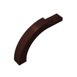 Brick Arch 1 x 6 x 3 1/3 Curved Top #15967 - 308-Dark Brown
