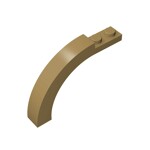 Brick Arch 1 x 6 x 3 1/3 Curved Top #15967 - 138-Dark Tan