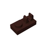 Plate Special 1 x 2 - Top Clip #92280 - 308-Dark Brown