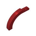 Brick Arch 1 x 6 x 3 1/3 Curved Top #15967 - 154-Dark Red