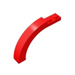 Brick Arch 1 x 6 x 3 1/3 Curved Top #15967 - 21-Red