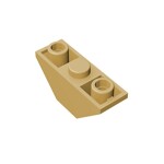 Slope Inverted 45 3 x 1 Double with 2 Blocked Open Studs #18759  - 5-Tan