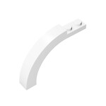 Brick Arch 1 x 6 x 3 1/3 Curved Top #15967 - 1-White