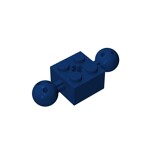 Technic Brick Modified 2 x 2 With 2 Ball Joints And Axle Hole #17114 - 140-Dark Blue