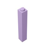 Brick 1 x 1 x 5 #2453 - 325-Lavender