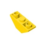 Slope Inverted 45 3 x 1 Double with 2 Blocked Open Studs #18759  - 24-Yellow