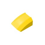 Slope Curved 2 x 2 with Lip, No Studs #30602  - 24-Yellow