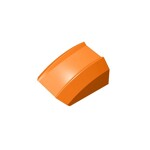 Slope Curved 2 x 2 with Lip, No Studs #30602  - 106-Orange