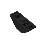 Slope Inverted 45 3 x 1 Double with 2 Blocked Open Studs #18759  - 26-Black