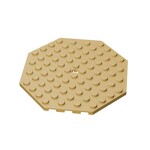 Plate Special 10 x 10 Octagonal with Hole #89523 - 5-Tan