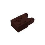 Technic Brick Special 2 x 2 with Ball Receptacle Wide and Axle Hole #92013 - 308-Dark Brown