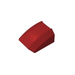 Slope Curved 2 x 2 with Lip, No Studs #30602  - 154-Dark Red