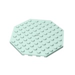 Plate Special 10 x 10 Octagonal with Hole #89523 - 323-Light Aqua