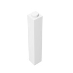 Brick 1 x 1 x 5 #2453 - 1-White