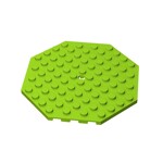 Plate Special 10 x 10 Octagonal with Hole #89523 - 119-Lime