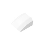 Slope Curved 2 x 2 with Lip, No Studs #30602  - 1-White