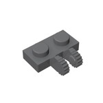 Hinge Plate 1 x 2 Locking with 2 Fingers on Side, 9 Teeth #60471 - 199-Dark Bluish Gray