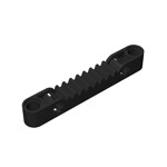 Technic Gear Rack 1 x 7 with Axle and Pin Holes #87761 - 26-Black