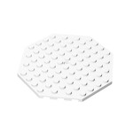 Plate Special 10 x 10 Octagonal with Hole #89523 - 1-White