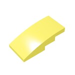 Slope Curved 4 x 2 No Studs #93606  - 226-Bright Light Yellow