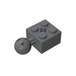 Brick Modified 2 x 2 With Ball Joint And Axle Hole #57909 - 199-Dark Bluish Gray