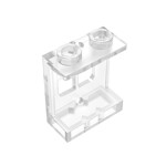 Window 1 x 2 x 2 Plane, Single Hole Top and Bottom for Glass #60032 - 40-Trans-Clear