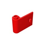 Door 1 x 3 x 2 Left - Open Between Top and Bottom Hinge #92262 - 21-Red