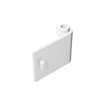 Door 1 x 3 x 2 Right - Open Between Top and Bottom Hinge #92263 - 1-White