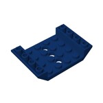 Slope, Inverted 45 6 x 4 Double With 4 x 4 Cutout And 3 Holes #60219 - 140-Dark Blue