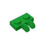 Hinge Plate 1 x 2 Locking with 2 Fingers on Side, 9 Teeth #60471 - 28-Green