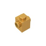 Brick Special 1 x 1 with Studs on 2 Sides #47905 - 297-Pearl Gold