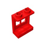 Window 1 x 2 x 2 Plane, Single Hole Top and Bottom for Glass #60032 - 21-Red