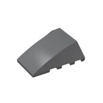 Wedge Curved 4 x 4 No Top Studs #47753 - 199-Dark Bluish Gray