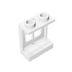 Window 1 x 2 x 2 Plane, Single Hole Top and Bottom for Glass #60032 - 1-White