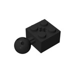 Brick Modified 2 x 2 With Ball Joint And Axle Hole #57909 - 26-Black