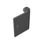 Door 1 x 3 x 3 Right - Open Between Top and Bottom Hinge #60657 - 199-Dark Bluish Gray