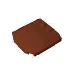 Slope Curved 4 x 4 x 2/3 Triple Curved with 2 Studs #45677 - 192-Reddish Brown