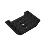Slope, Inverted 45 6 x 4 Double With 4 x 4 Cutout And 3 Holes #60219 - 26-Black