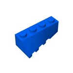 Wedge Sloped 45 4 x 2 Right #43720 - 23-Blue