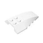 Wedge Curved 6 x 4 Triple #43712 - 1-White