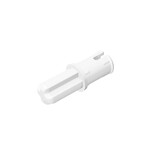 Technic Axle Pin with Friction Ridges Lengthwise #43093  - 1-White