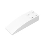 Slope Curved 6 x 2 #44126 - 1-White