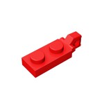 Plate 1 x 2 W/Stub Vertical/End #44301 - 21-Red