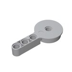 Technic Rotation Joint Disk With Pin And 3L Liftarm Thick #44225 - 194-Light Bluish Gray
