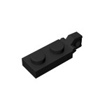 Plate 1 x 2 W/Stub Vertical/End #44301 - 26-Black