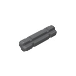 Technic Axle 2 Notched #32062 - 199-Dark Bluish Gray